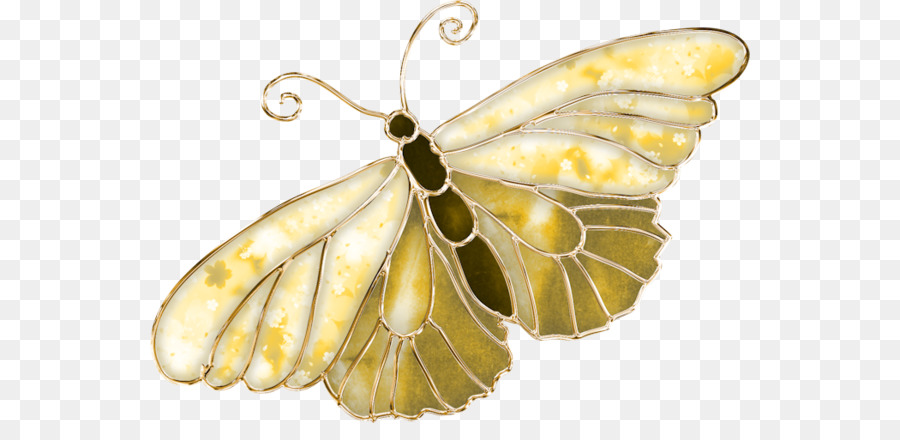 Vua bướm Kẹp Giấy nghệ thuật - vàng bướm
