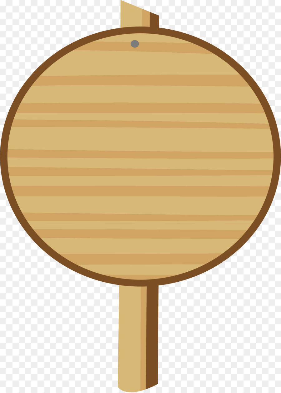 Symbol - Runde Holz-Schild