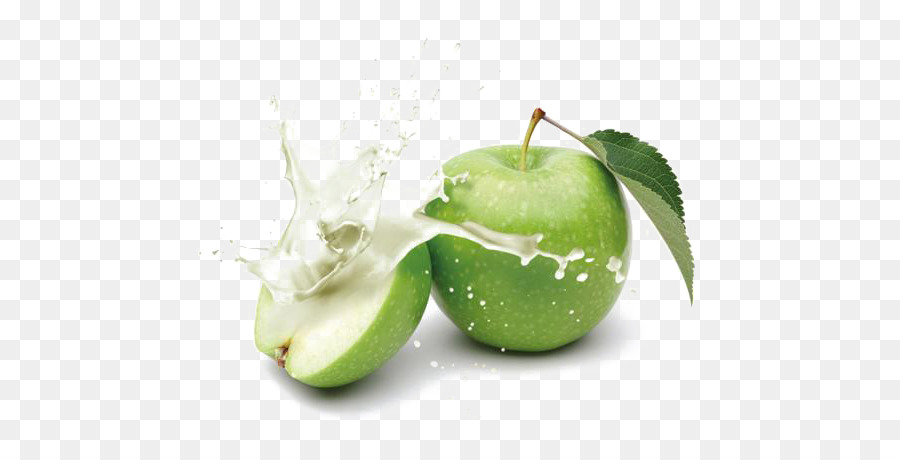 Obst-Poster-Zeichnung-Illustration - apple Milch