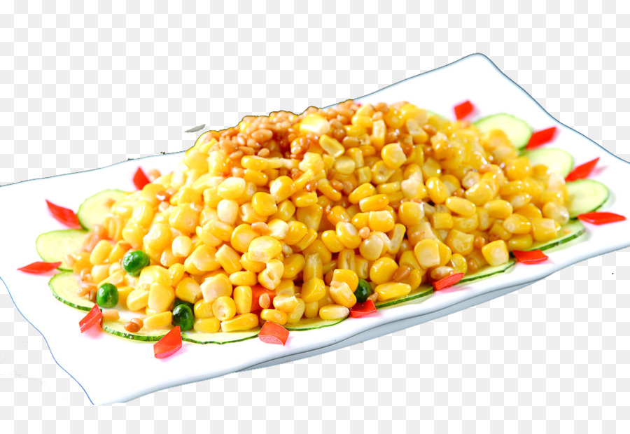 Vegetarische Küche Succotash Congee Pinienkernen Gemüse - Kiefer Nuss mais