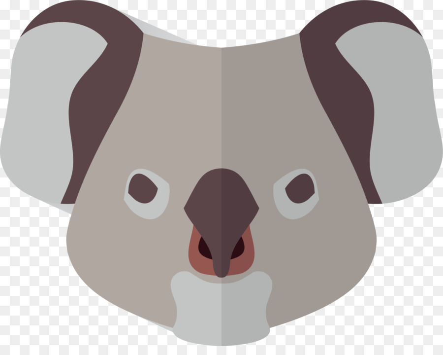 Koala Hund - Brown-cartoon Koala