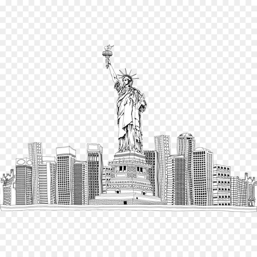 Freiheitsstatue, Eiffelturm Zazzle-Fotografie - Black & White Statue of Liberty