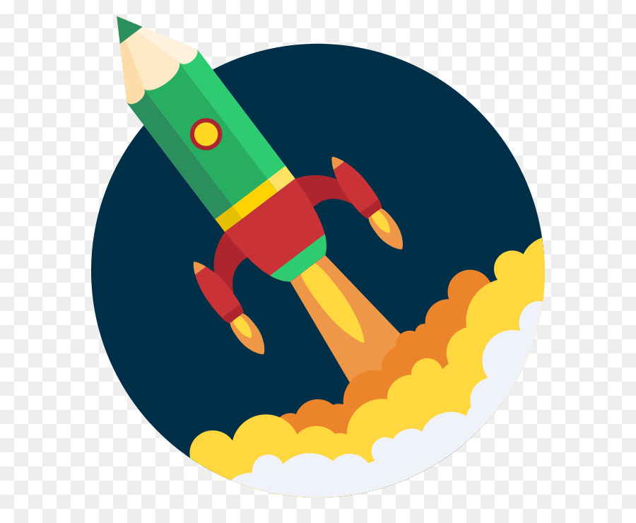 Rakete Clip-art - Bleistift-Rakete Kreative Abbildung