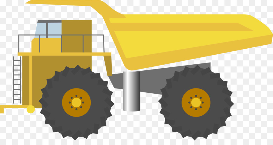 Traktor-Zeichnung Cartoon - Gelbe cartoon-Traktor