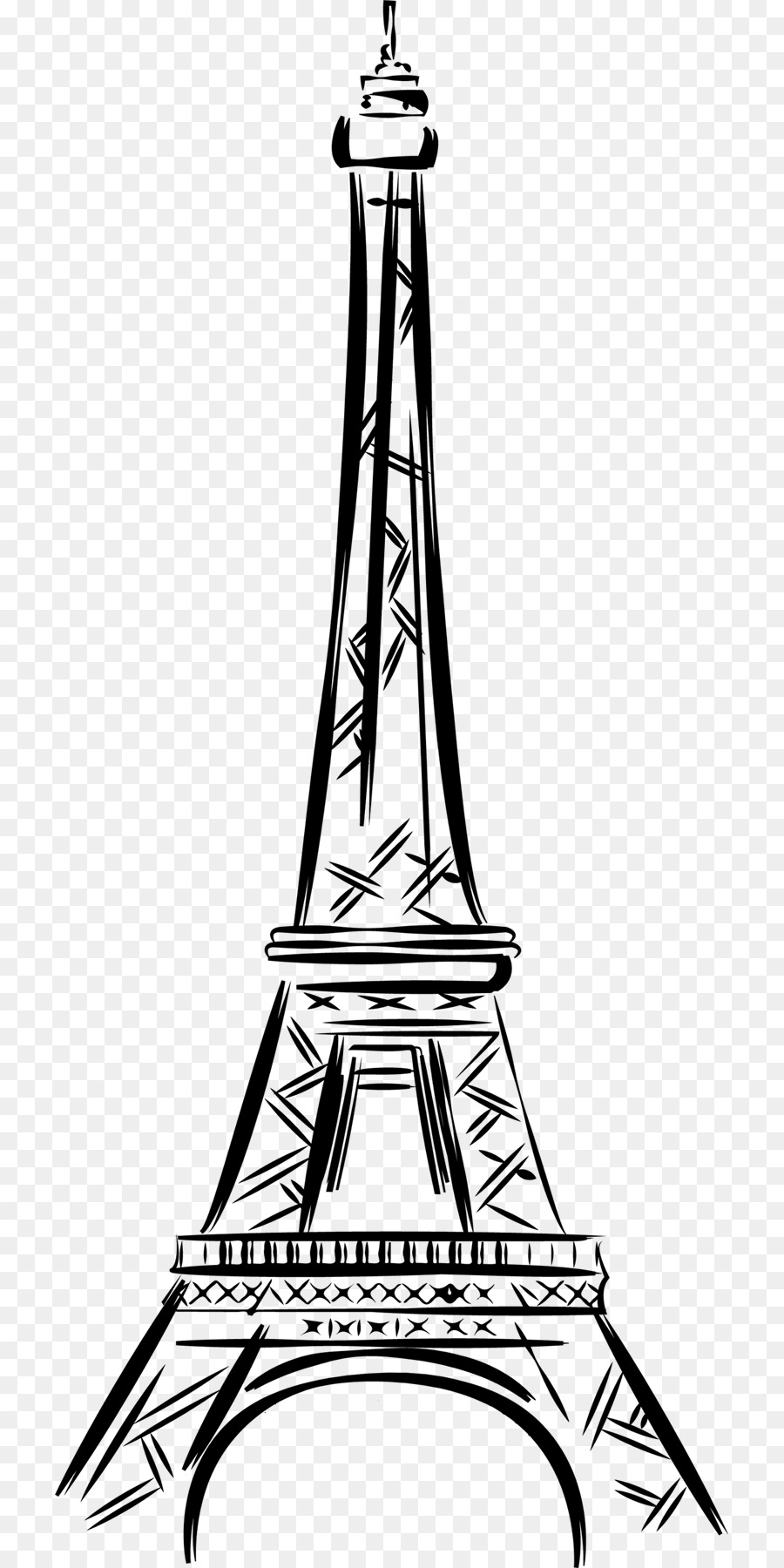 Eiffel Tower, Paris. Hand drawn marker sketch - Stock Illustration  [61251441] - PIXTA