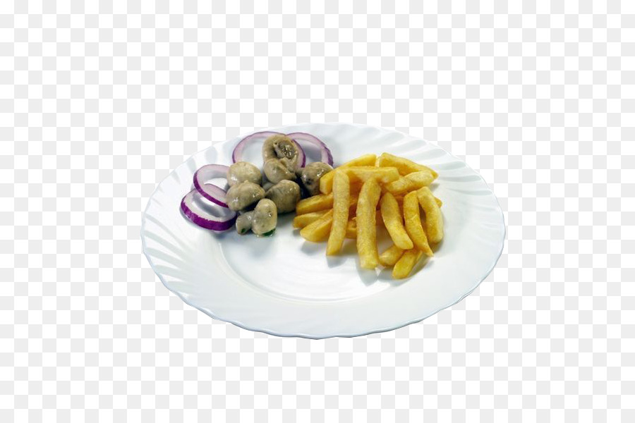 Patatine fritte, piatti della cucina Europea insalata di Frutta Piatto - Insalata di frutta piatto