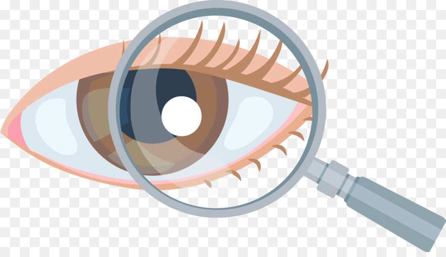 Occhio lente di Ingrandimento Oftalmologia - Lente d'ingrandimento su occhiali