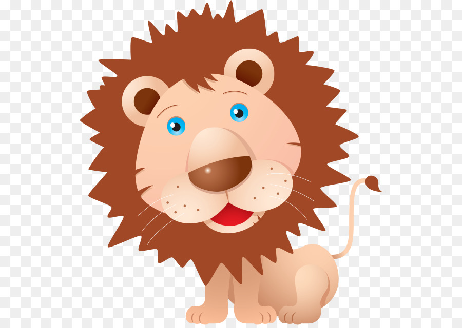 Lionhead Kaninchen-Cartoon-Zeichnung Clip art - Niedliche Löwen-Vektor