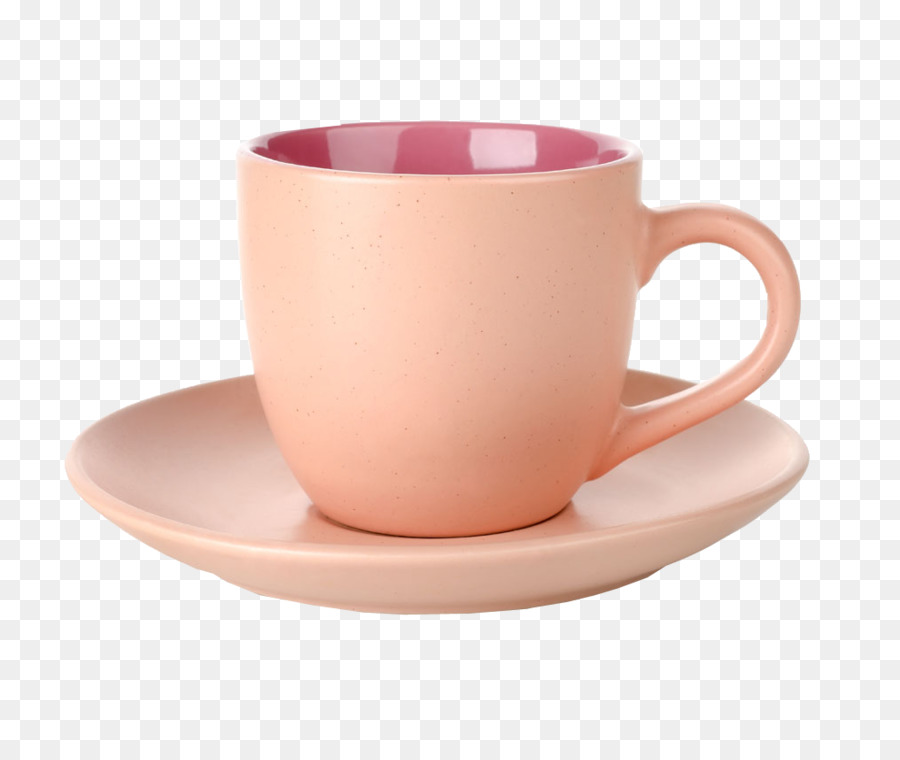 Kaffee-Teetasse Teetasse Untertasse - Rosa Becher