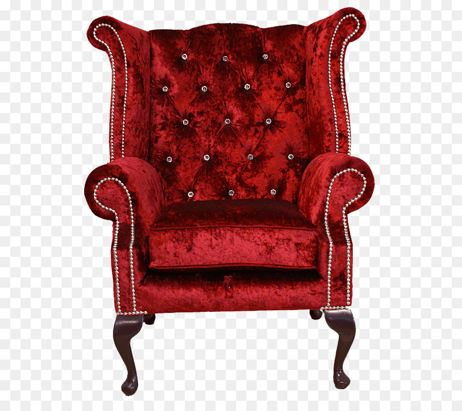 Poltrona Divano di Velluto Soggiorno - sedia rossa