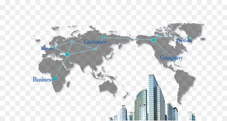 Globe World map die dynic Corporation USA - Weltkarte