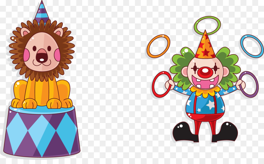 Löwe Zirkus Clown Cartoon - Cartoon clown