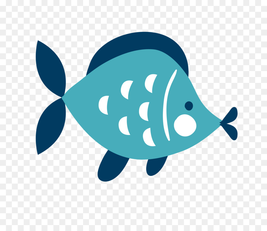 Cá Vẽ Clip nghệ thuật - Véc xanh biển đen hôn cá phim hoạt hình