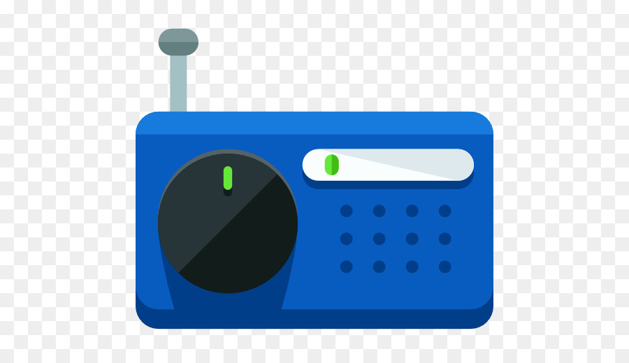 Mikrofon-Scalable Vector Graphics-Symbol - Radio Blau