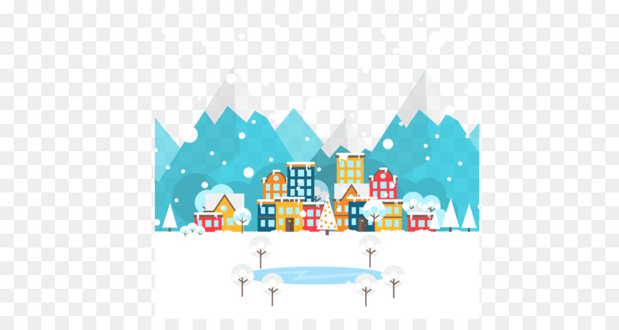 Tuyết thiết kế đồ Họa Nền - tuyết thị trấn
