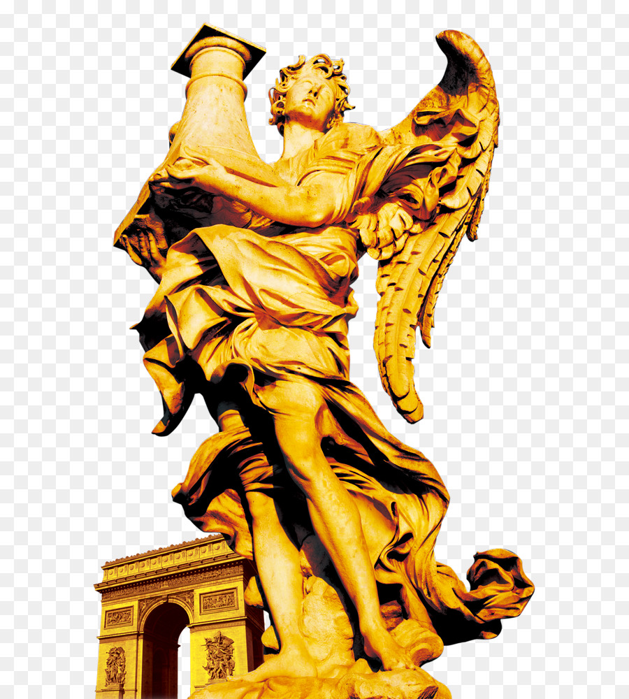 Cầu SantAngelo Tượng Điêu Khắc - Đưa thiên thần điêu khắc bình