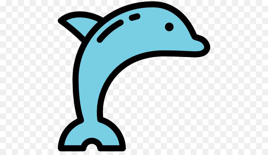 Dolphin Scalable Vector Graphics Animale Icona - Un delfino blu