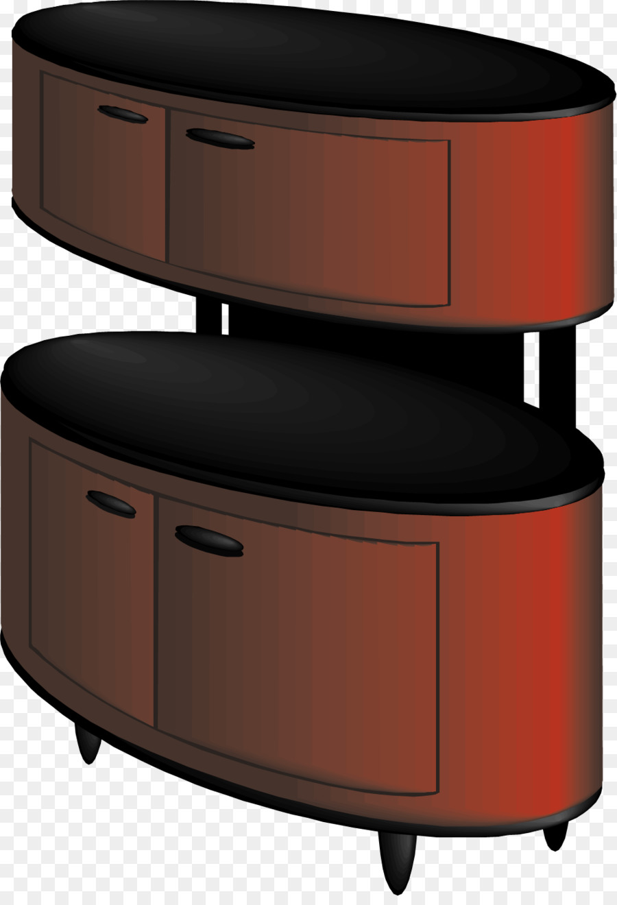 Möbel-Schrank Rot - Vektor rot lackiert Schrank