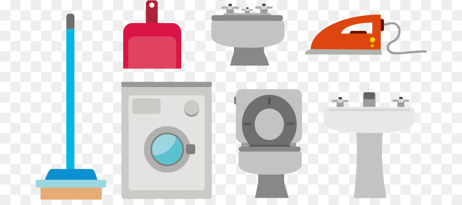 Phòng tắm thiết kế đồ Họa - Véc tơ phòng tắm máy giặt