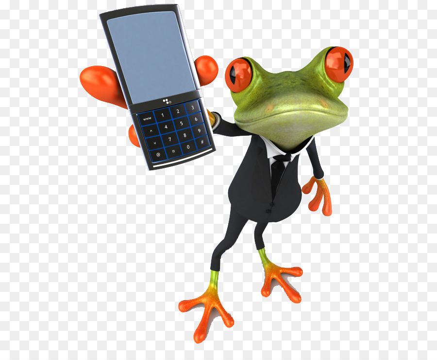 Frosch Royalty-free Stock Fotografie, Clip-art - Telefon zeigen 3D-Frosch