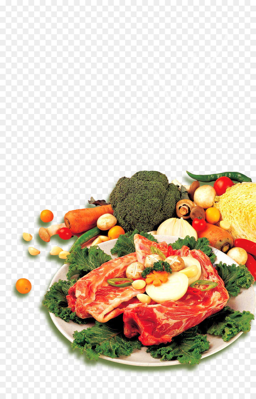 Europäische Küche, Steak, Gemüse Blackbutt Oase Obst - Speck und Gemüse