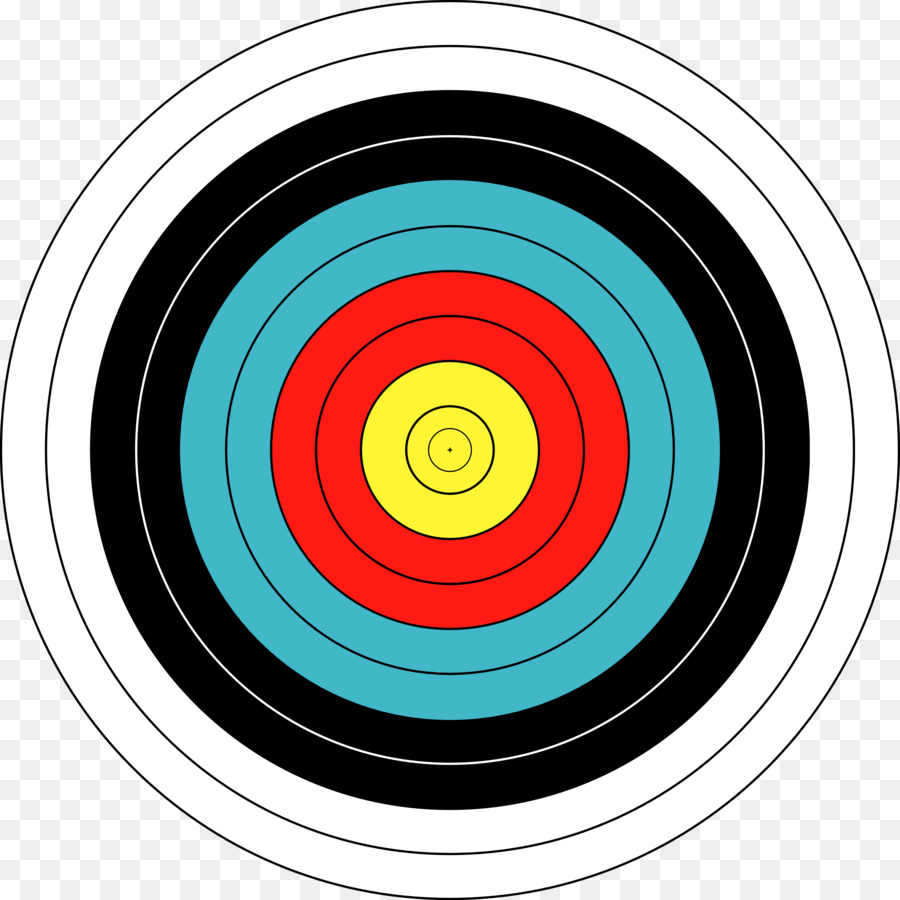 Bersaglio Tiro con l'arco e target Clip art - immagine di bullseye