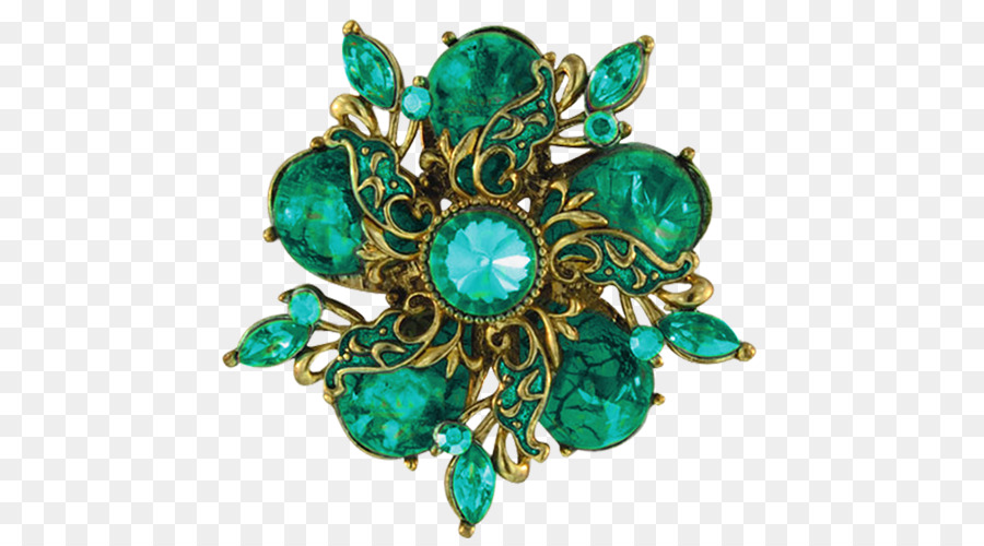 Gioielli Smeraldo Spilla - Smeraldo gioielli creativi
