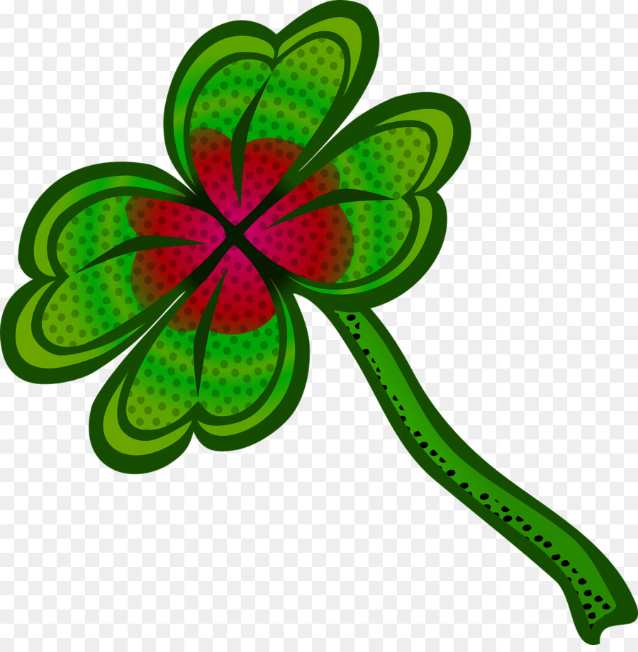 Ireland Bốn lá, Khe - màu xanh lá cây cỏ