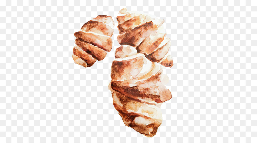 Bánh Croissant Gyu-Ông đan mạch, bánh ngọt Việt nam - Vẽ tay bánh croissant