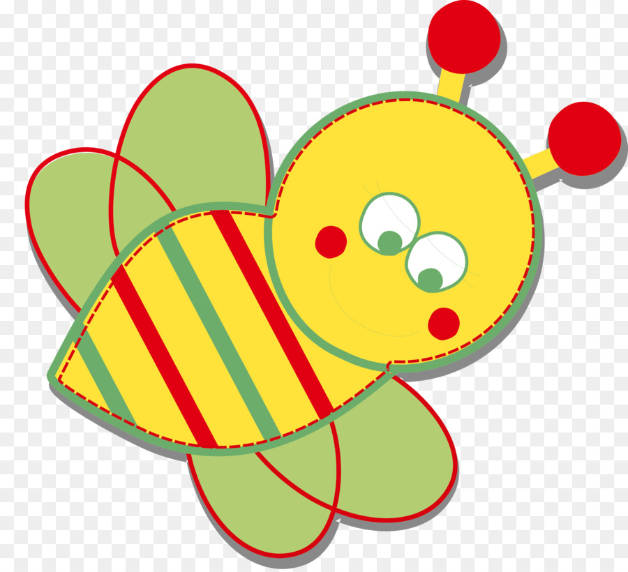Bee Illustration - Vector cute little bee