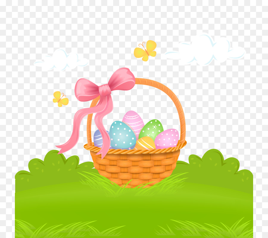 Easter Bunny mời đám Cưới Phục giỏ - véc tơ