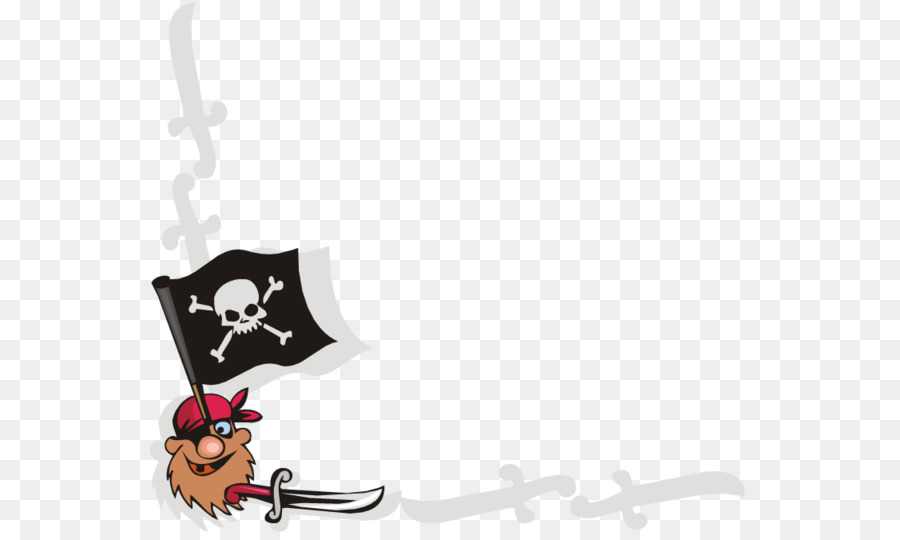 Long John Silver Pirateria Tesoro Jolly Roger - Scheletro di confine