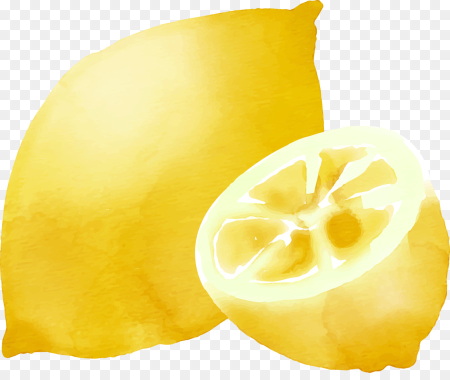 Zitrone-Limette trinken, Symbol - Vektor von hand bemalt Zitrone