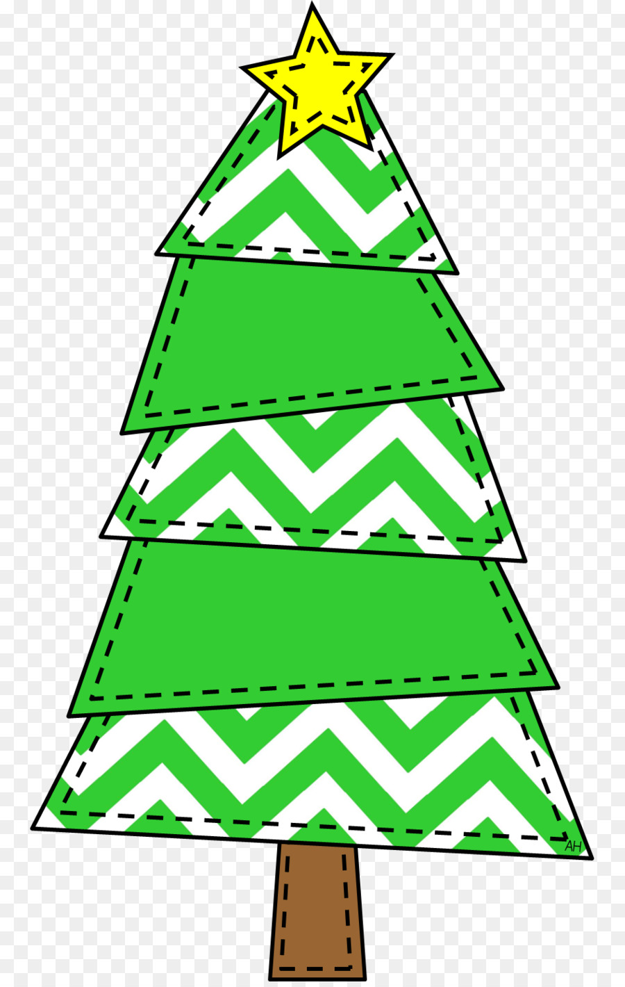 Frame grafici di Babbo Natale, albero di Natale Clip art - dicembre confini clipart