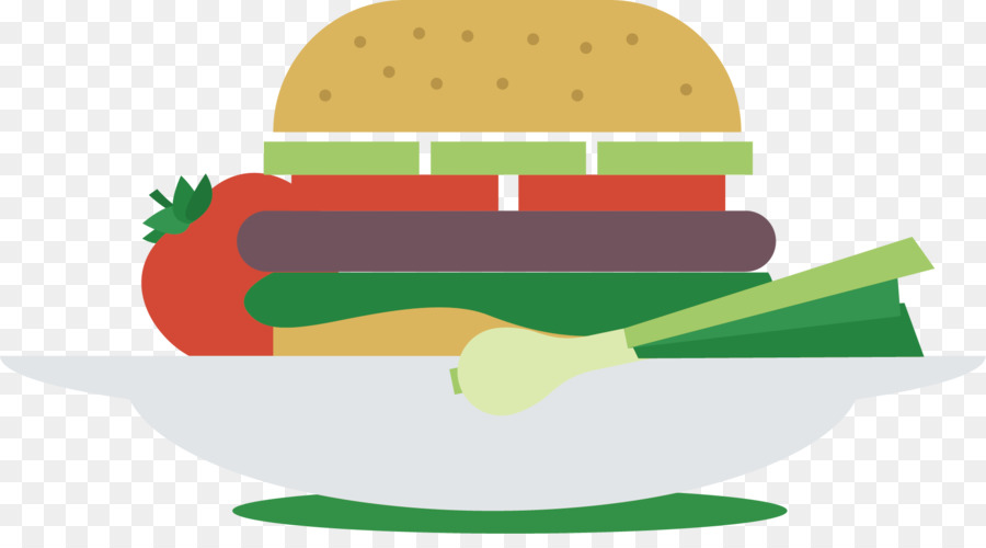 Hamburger Di Cartoni Animati - Vettore Di Burger