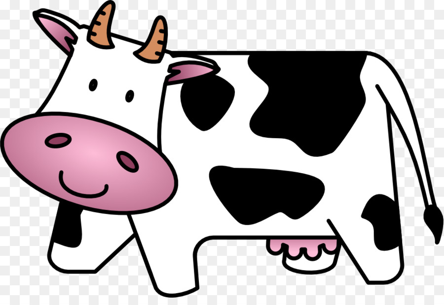 Holstein-Friesian Rinder, Angus-Rinder, Kalb clipart - Grafik-Kuh