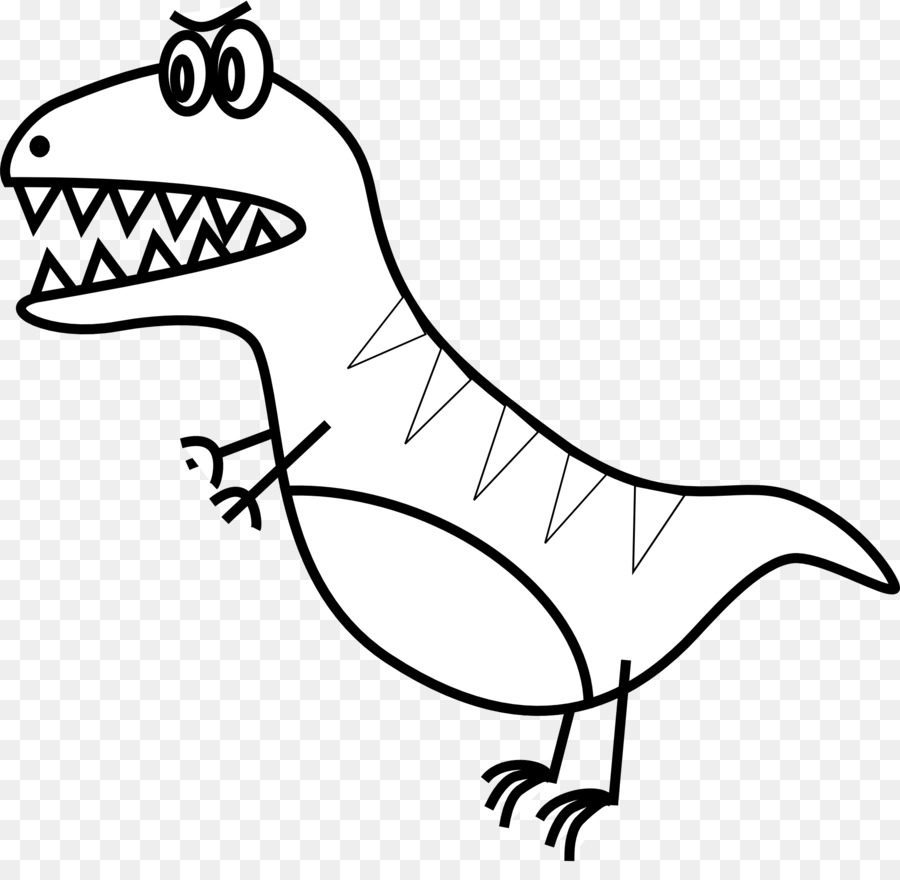 Tyrannosaurus Dinosaurier-Kostenlose Inhalte-clipart - Drachen, Line Art