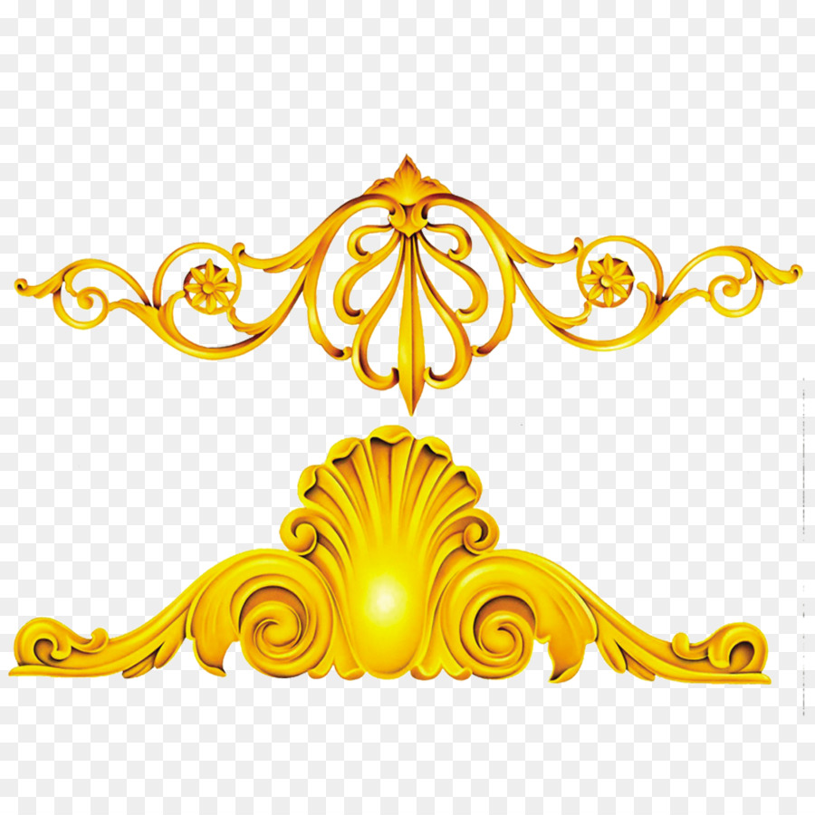 Gold - Gold frame Dekorative Muster material