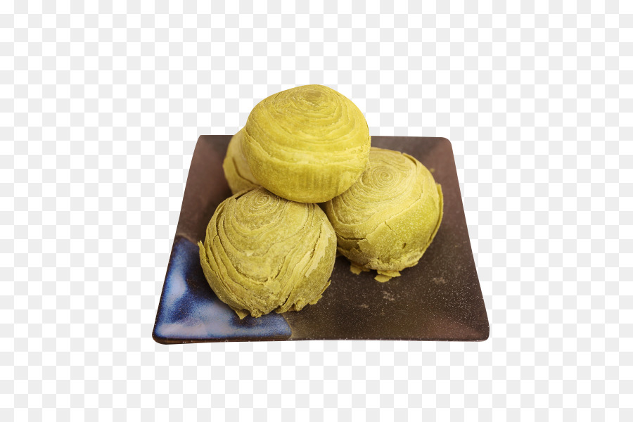 Grüner Tee Dim sum Matcha Tieguanyin - Eine Schüssel grüner Tee Kuchen