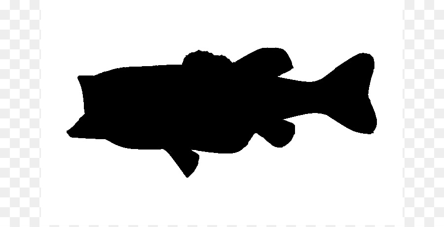 Largemouth bass-Silhouette Bass fishing Clip-art - Bass Springen Cliparts