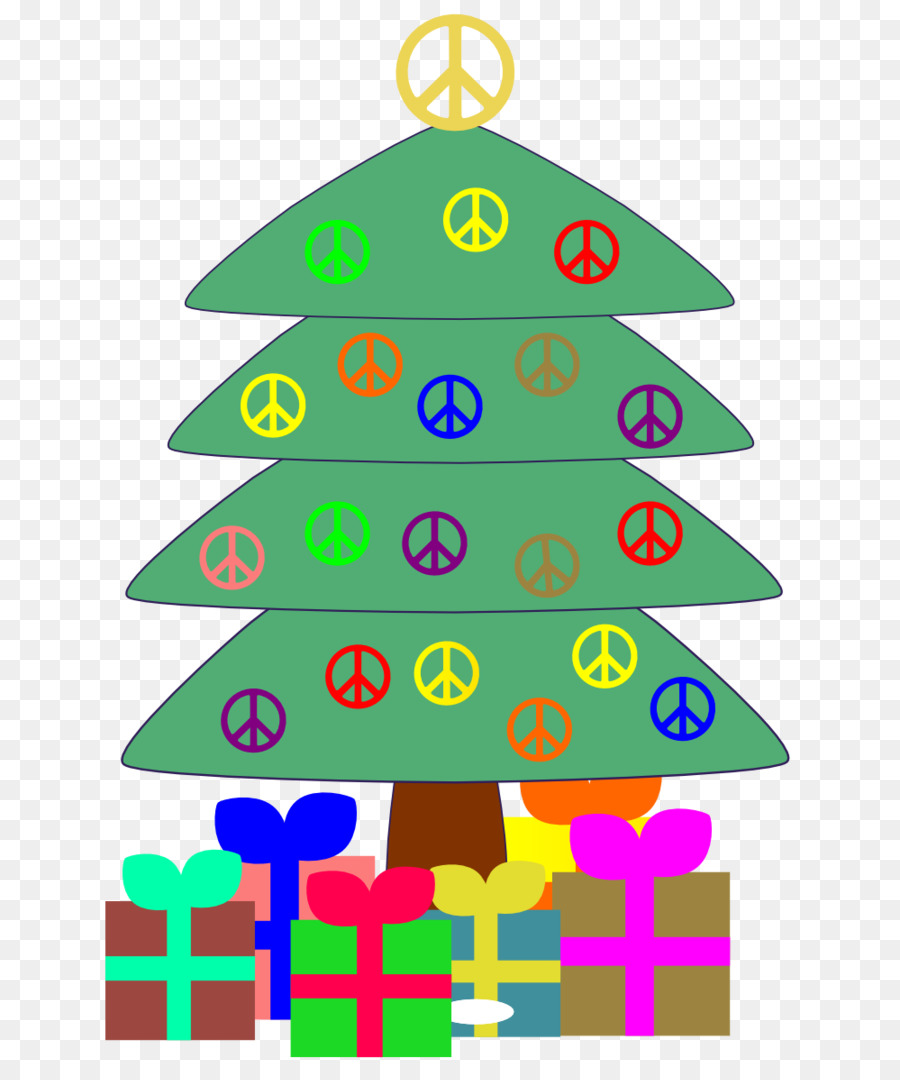 Weihnachten in der Kunst Frieden Symbole Christmas tree Clip art - Tr Cliparts