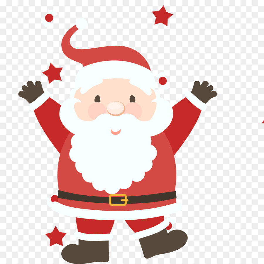 Babbo Natale, Natale, Illustrazione - Felice di Babbo Natale vettoriale