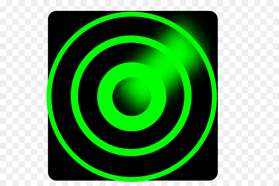 Grüner Kreis Schriftart - Radar-Cliparts