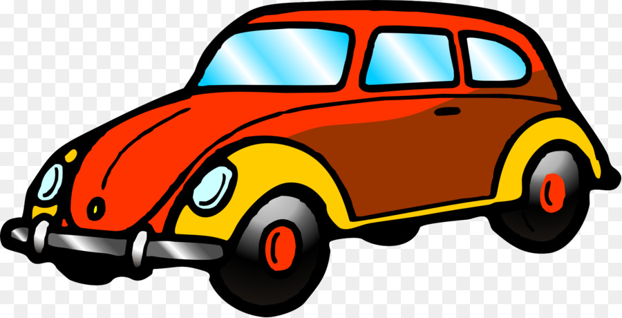 cartone animato - Automobile classica rossa