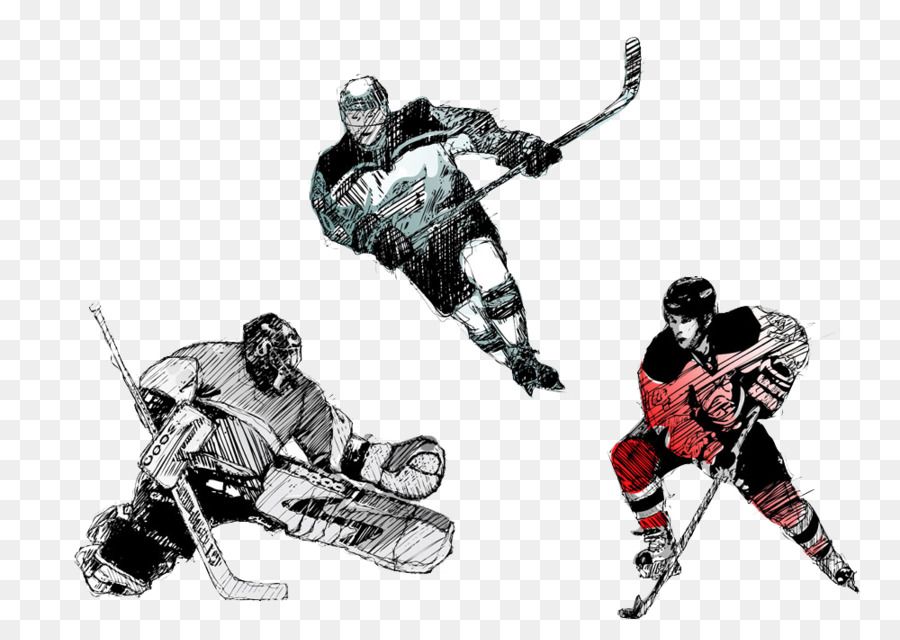 Eishockey-Spieler Goaltender Maske Eishockey-Feld - Eishockeyspieler