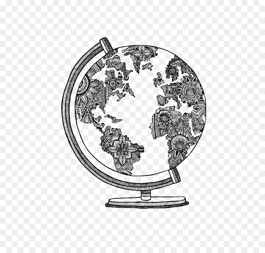 Globus, Welt, Zeichnung, Skizze - Globus