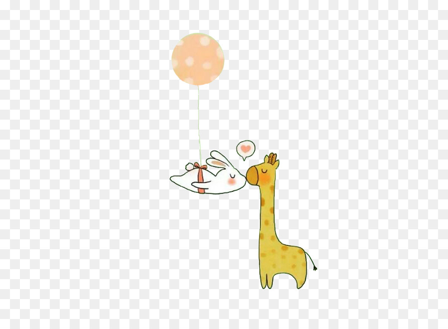 Giraffe BIGBANG Cartoon - Zwei Tiere küssen