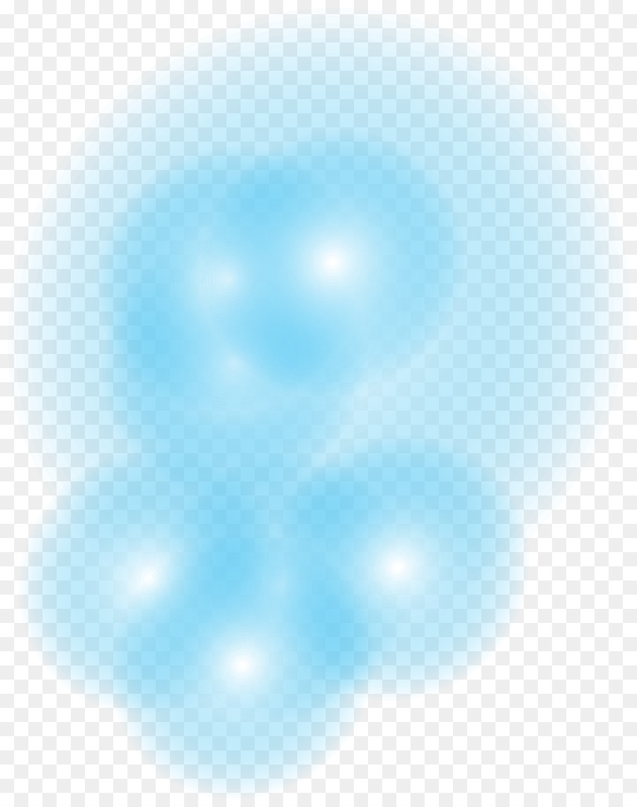 Cielo Blu Cerchio Pattern - Blu glow effect elemento