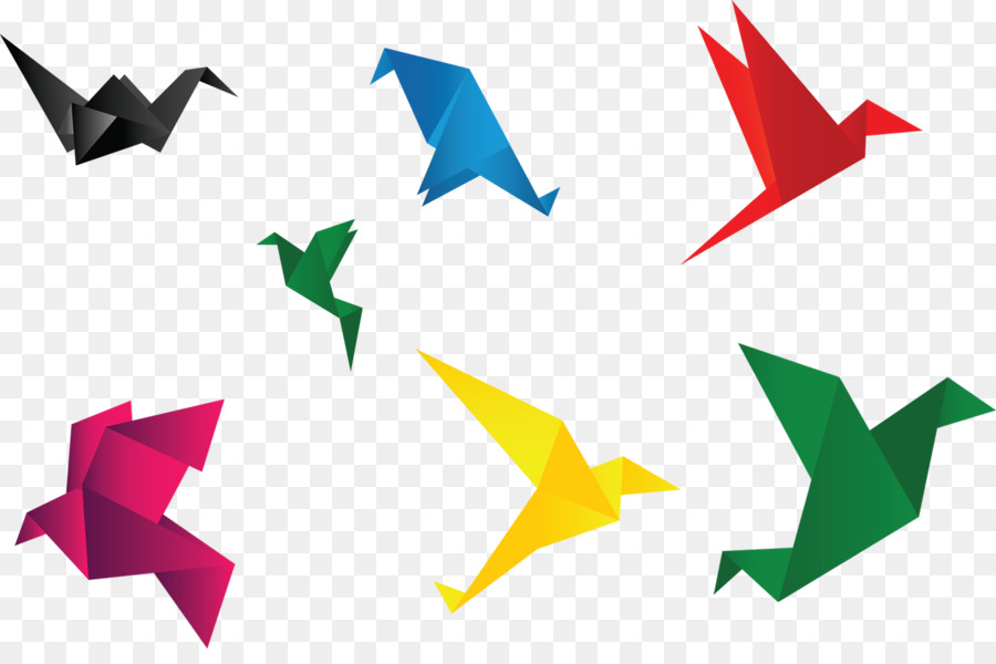 Gru Uccello Origami Di Carta Icona - Origami di gru di Carta,Colore gru di carta