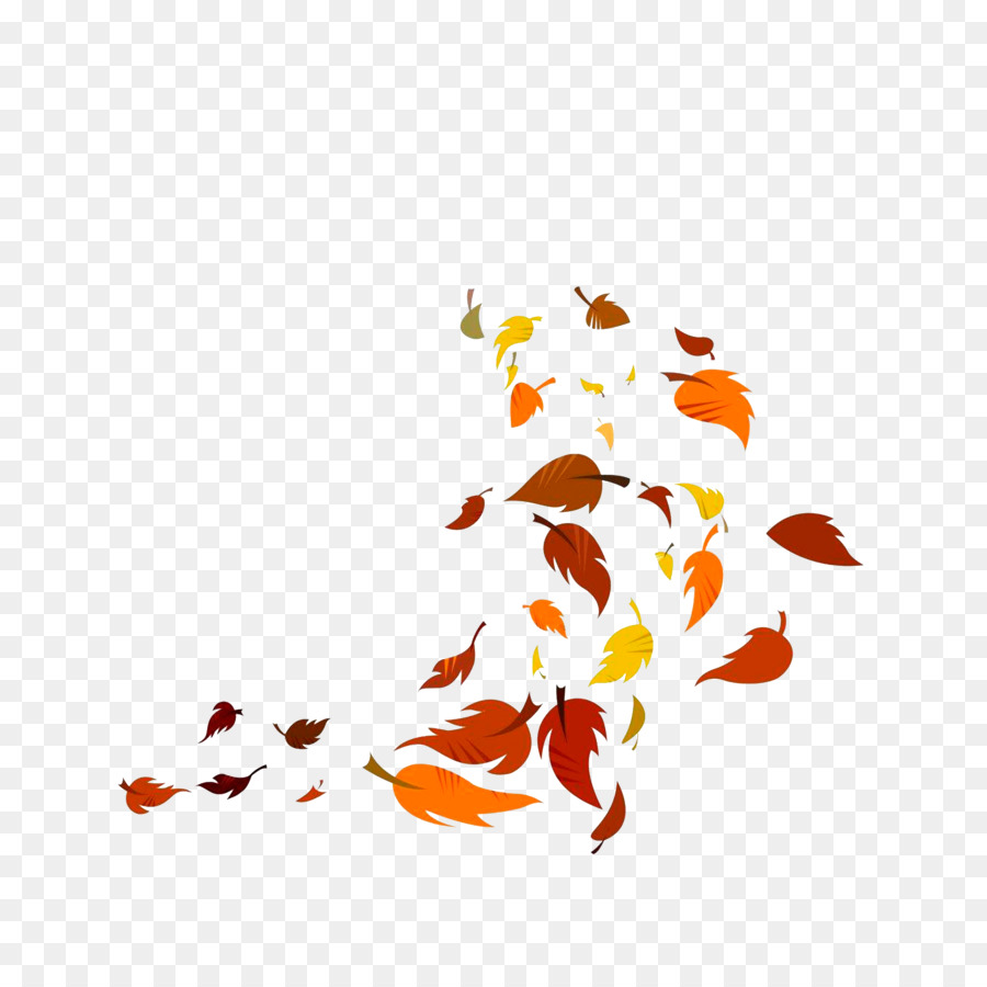 Blatt - Blätter fallen im wind